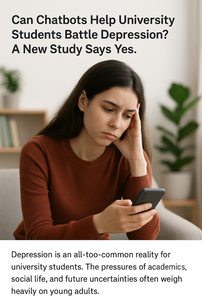 Can Chatbots Help University Students Battle Depression? A New Study Says Yes.