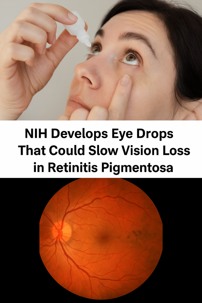 NIH Develops Eye Drops That Could Slow Vision Loss in Retinitis Pigmentosa